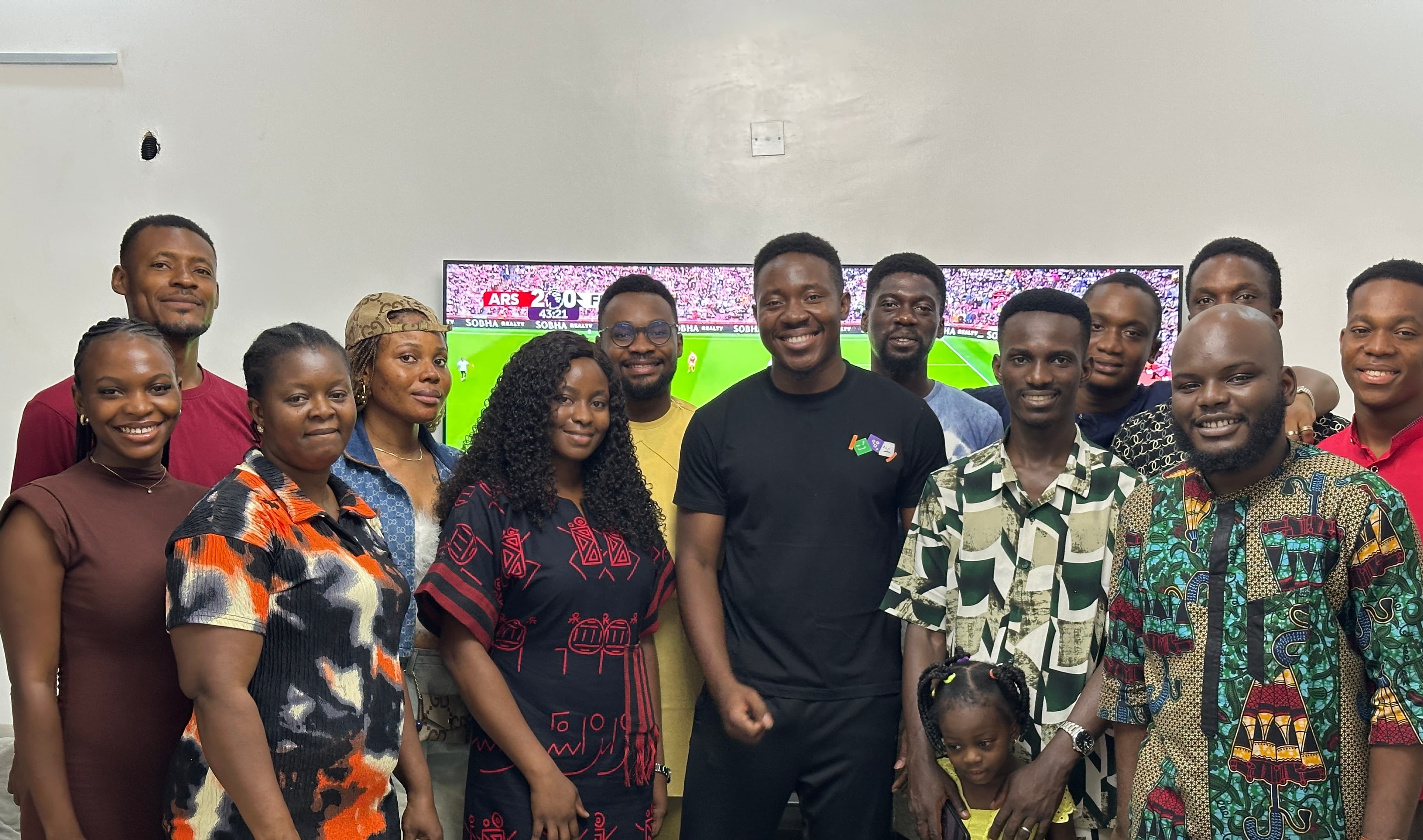 Members of the Teleios community together at our first in-person hangout in Lagos